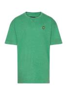 Acid Wash Over D Tee Tops T-Kortærmet Skjorte Green Lyle & Scott Junior