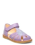 Sandals - Flat - Closed Toe - Shoes Summer Shoes Sandals Purple ANGULUS