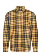 D2. Os Heavy Twill Check Shirt Tops Shirts Casual Yellow GANT