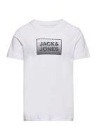 Jjsteel Tee Ss Jnr Tops T-Kortærmet Skjorte White Jack & J S