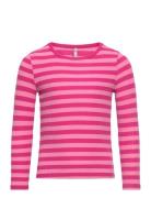 Kmgella L/S Top Jrs Tops T-shirts Long-sleeved T-Skjorte Pink Kids Only