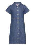 Levi's Button-Front Denim Dress Dresses & Skirts Dresses Casual Dresses Short-sleeved Casual Dresses Blue Levi's