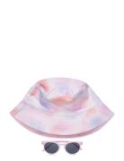 Sun Hat Sunglasses Pack 3Pe Accessories Headwear Hats Bucket Hats Pink Lindex