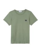 Poitou Ptch Grand Coeur/Gots Designers T-Kortærmet Skjorte Khaki Green Maison Labiche Paris