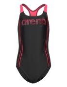 Girl's Swimsuit Swim Pro Back Graphic Black-Fluo R Badedragt Badetøj Black Arena