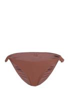 Saint Tropez Tai Cord Swimwear Bikinis Bikini Bottoms Side-tie Bikinis Brown Missya