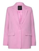 Vmcarmen Ls Loose Blazer Noos Blazers Single Breasted Blazers Pink Vero Moda