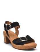 Ankle-Strap Sandal Sandal Med Hæl Black Gabor