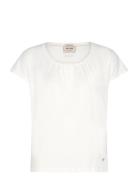 Mmdeb O-Neck Tee Tops T-shirts & Tops Short-sleeved Cream MOS MOSH
