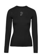 Lithe Tech-Wool Long Sleeve Sport T-shirts & Tops Long-sleeved Black Johaug