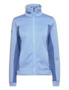 W Crew Fleece Jacket Sport Sweatshirts & Hoodies Fleeces & Midlayers Blue Helly Hansen