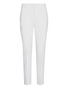 Double-Faced Stretch Cotton Pant Bottoms Trousers Slim Fit Trousers White Lauren Ralph Lauren