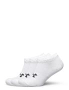 Ua Essential Low Cut 3Pk Sport Socks Footies-ankle Socks White Under Armour