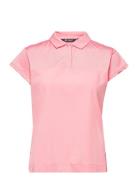 Lds Becky Cupsleeve Sport T-shirts & Tops Polos Pink Abacus