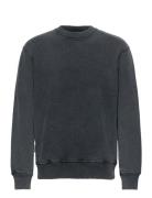 Distressed Crew Designers Sweatshirts & Hoodies Sweatshirts Grey HAN Kjøbenhavn