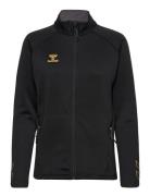 Hmlcima Xk Zip Jacket Woman Sport Sweatshirts & Hoodies Fleeces & Midlayers Black Hummel