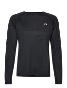Women Core Running T-Shirt L/S Sport T-shirts & Tops Long-sleeved Black Newline