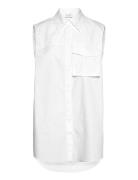 Betina Shirt Tops Shirts Short-sleeved White NORR