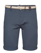 Superflex Chino Shorts W?. Belt Bottoms Shorts Chinos Shorts Blue Lindbergh