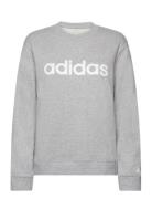 W Lin Ft Swt Sport Sweatshirts & Hoodies Sweatshirts Grey Adidas Sportswear