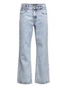 Nlmt Izza Dnm Dad Straight Pant Noos Bottoms Jeans Wide Jeans Blue LMTD