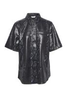 Enrock Ss Shirt 7006 Tops Shirts Short-sleeved Black Envii