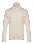 Terrex Multi Light Fleece Full-Zip Jacket Sport Sweatshirts & Hoodies Fleeces & Midlayers Beige Adidas Terrex