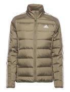 W Ess 3S L D J Sport Jackets Padded Jacket Khaki Green Adidas Sportswear