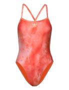 Hills Hiker Allover-Print Swimsuit Sport Swimsuits Orange Adidas Performance