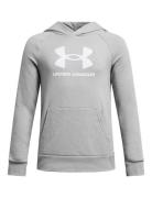 Ua Rival Fleece Bl Hoodie Sport Sweatshirts & Hoodies Hoodies Grey Under Armour