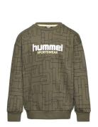 Hmlequality Sweatshirt Sport Sweatshirts & Hoodies Sweatshirts Khaki Green Hummel