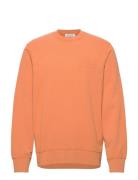 Hugh Embossed Sweatshirt Designers Sweatshirts & Hoodies Sweatshirts Orange Wood Wood