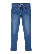 Nkmsilas Xslim Jeans 2002-Tx Noos Bottoms Jeans Skinny Jeans Blue Name It