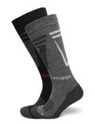 Core Ski Sock 2P Sport Socks Regular Socks Grey Tenson