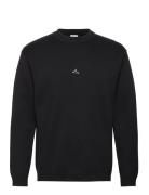 M. Hanger Knit Crew Designers Sweatshirts & Hoodies Sweatshirts Black HOLZWEILER