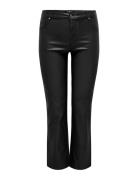 Caraugusta Hw Straight Rock C Bjbox Bottoms Trousers Leather Leggings-Bukser Black ONLY Carmakoma