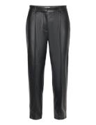 Vidagmar Rw 7/8 Coated Pants - Noos Bottoms Trousers Leather Leggings-Bukser Black Vila