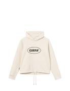 Cropped Merch Hoodie Sport Sweatshirts & Hoodies Hoodies Cream Cuera