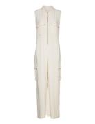 Cargo Pocket Jumpsuit Bottoms Jumpsuits Beige GANT