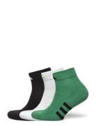 Prf Cush Mid 3P Sport Socks Regular Socks Multi/patterned Adidas Performance