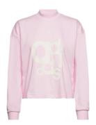 W Bluv Crew Sport Sweatshirts & Hoodies Sweatshirts Pink Adidas Sportswear