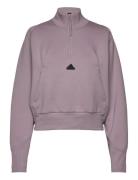 W Z.n.e. Qz Sport Sweatshirts & Hoodies Sweatshirts Pink Adidas Sportswear