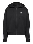 W Fi 3S Fz Hd Sport Sweatshirts & Hoodies Hoodies Black Adidas Sportswear