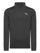 Run Cloudspun 1/4 Zip Sport Sweatshirts & Hoodies Fleeces & Midlayers Black PUMA