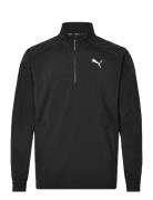 Puma Fit Woven ¼ Zip Sport Sweatshirts & Hoodies Fleeces & Midlayers Black PUMA