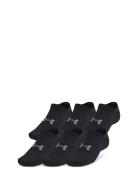 Ua Essential No Show 6Pk Sport Socks Footies-ankle Socks Black Under Armour