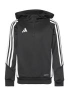 Tiro24 Training Hoodie Kids Sport Sweatshirts & Hoodies Hoodies Black Adidas Performance