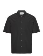 Ripstop Summer Shirt Designers Shirts Short-sleeved Black HAN Kjøbenhavn