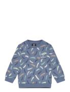 Hmlgustav Sweatshirt Sport Sweatshirts & Hoodies Sweatshirts Blue Hummel