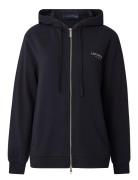 Chloe Zip Hood Tops Sweatshirts & Hoodies Hoodies Navy Lexington Clothing